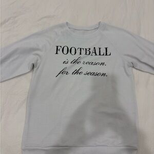 Gray Football Print Men's Sweater